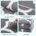 Reversible Outdoor Plastic Straw Camping Mat 5’ × 8’