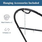 Heavy-Duty Outdoor Hammock Stand - Fits 9.5 to 14 Feet