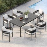 7-Piece Outdoor Dining Set for 6 People