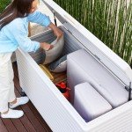 175 Gallon Outdoor Deck Box with Wheels