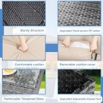 5-Piece Silver Gray Outdoor Sectional Sofa Set