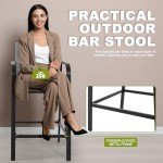 3-Piece Outdoor Bar Set with High Stools