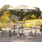6-Piece Outdoor Rattan Patio Dining Set