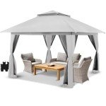 CROWN SHADES 13x13 Pop Up Gazebo Canopy Tent