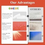 Waterproof Outdoor Chair Cushions with Ties, Set of 2