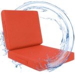 Waterproof Outdoor Chair Cushions with Ties, Set of 2