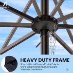 9FT Navy Patio Umbrella with Tilt and Crank