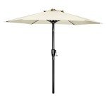 Deluxe 7.5ft Patio Umbrella with Tilt and Crank
