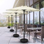 Deluxe 7.5ft Patio Umbrella with Tilt and Crank