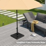 Heavy-Duty 40lb Patio Umbrella Base Stand