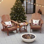 Oversized Wooden Folding Adirondack Patio Chair