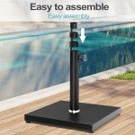 Heavy-Duty 40lb Patio Umbrella Base Stand