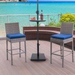 Heavy Duty Black Square Umbrella Stand - 42lbs