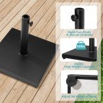 Heavy-Duty 40lb Patio Umbrella Base Stand