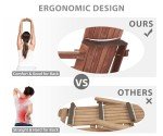 Oversized Wooden Folding Adirondack Patio Chair