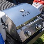 Portable Propane Tabletop Grill with Lock and Thermometer