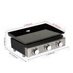 BIG HORN OUTDOORS 3-Burner Portable Gas Grill