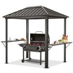 ABCCANOPY 6x8 Metal Hardtop Grill Gazebo