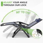 ZENPETIO 26" Zero Gravity Lounge Chair with Cushion
