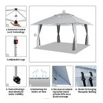 CROWN SHADES 13x13 Pop Up Gazebo Canopy Tent