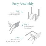 Sky Blue 3-Piece Outdoor Bistro Set with Chairs