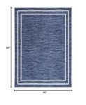 Nourison Essentials Navy/Ivory 5' x 7' Area Rug