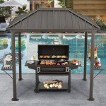 ABCCANOPY 6x8 Metal Hardtop Grill Gazebo