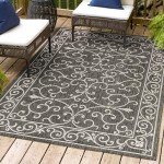 Charleston Vintage Filigree Indoor Outdoor Rug 3x5