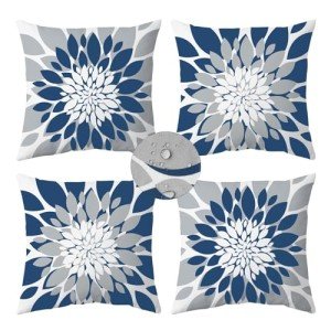 Set of 4 Waterproof Outdoor Pillow Covers - 18x18