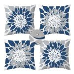 Set of 4 Waterproof Outdoor Pillow Covers - 18x18