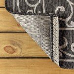 Charleston Vintage Filigree Indoor Outdoor Rug 3x5