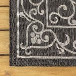 Charleston Vintage Filigree Indoor Outdoor Rug 3x5