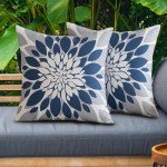 Set of 4 Waterproof Outdoor Pillow Covers - 18x18
