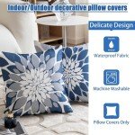 Set of 4 Waterproof Outdoor Pillow Covers - 18x18