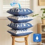 Set of 4 Waterproof Outdoor Pillow Covers - 18x18