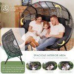 NICESOUL® Double Egg Chair with Thick Cushions