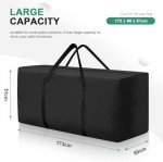 Extra Large Waterproof Patio Cushion Storage Bag