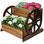Koretech Rolling Outdoor Planter Box for Flowers