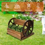Koretech Rolling Outdoor Planter Box for Flowers