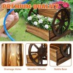 Koretech Rolling Outdoor Planter Box for Flowers