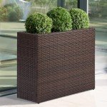 Lewis & Wayne Large Wicker Outdoor Planter Box