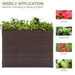 Lewis & Wayne Large Wicker Outdoor Planter Box