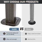 ABCCANOPY 6x8 Metal Hardtop Grill Gazebo