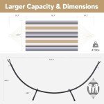 SUNCREAT Heavy Duty 2-Person Hammock with Stand