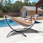 SUNCREAT Heavy Duty 2-Person Hammock with Stand
