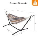 ONCLOUD Double Hammock with Stand and Carry Bag