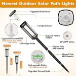 Coxseni Solar Pathway Lights - 6 Pack Outdoor