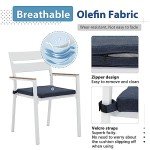 5-Piece Outdoor Dining Set with Umbrella Hole