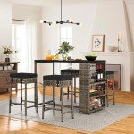 YITAHOME 5-Piece Outdoor Patio Bar Set