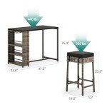 YITAHOME 5-Piece Outdoor Patio Bar Set